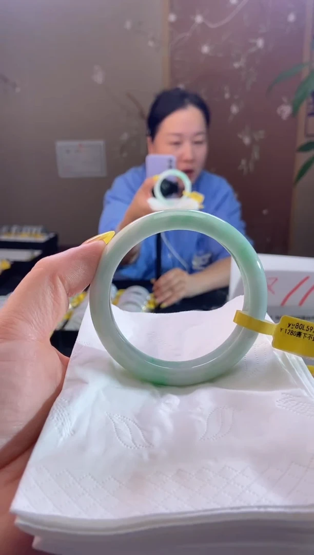 未镶嵌手镯翡翠59.2圈口d