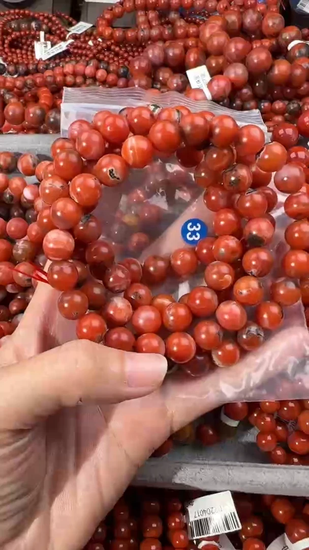 南红玛瑙手串未镶嵌10