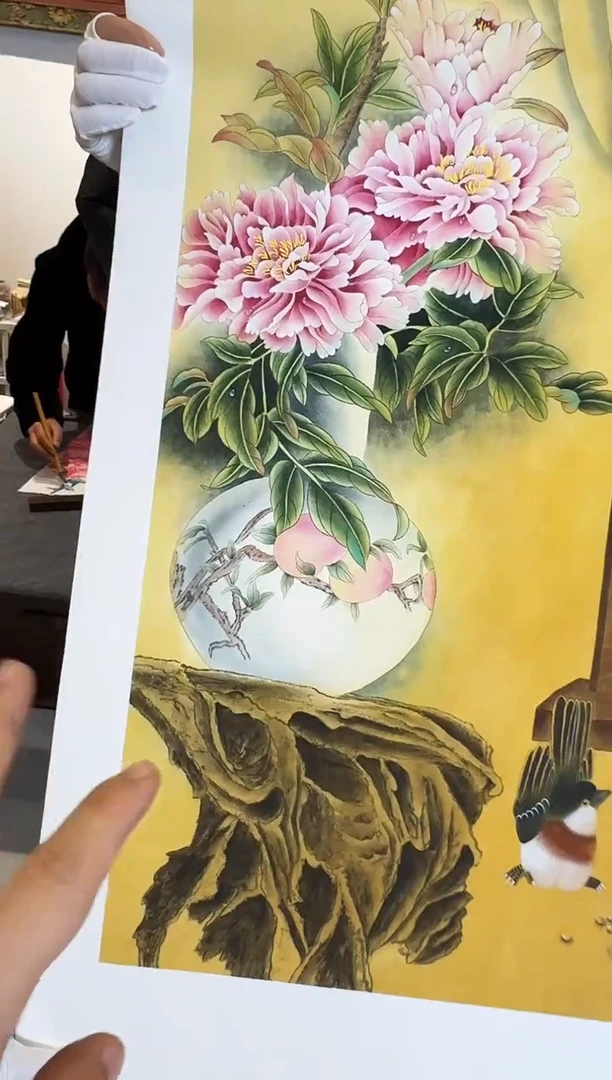 国画李庆友赏春2025-0102DH007