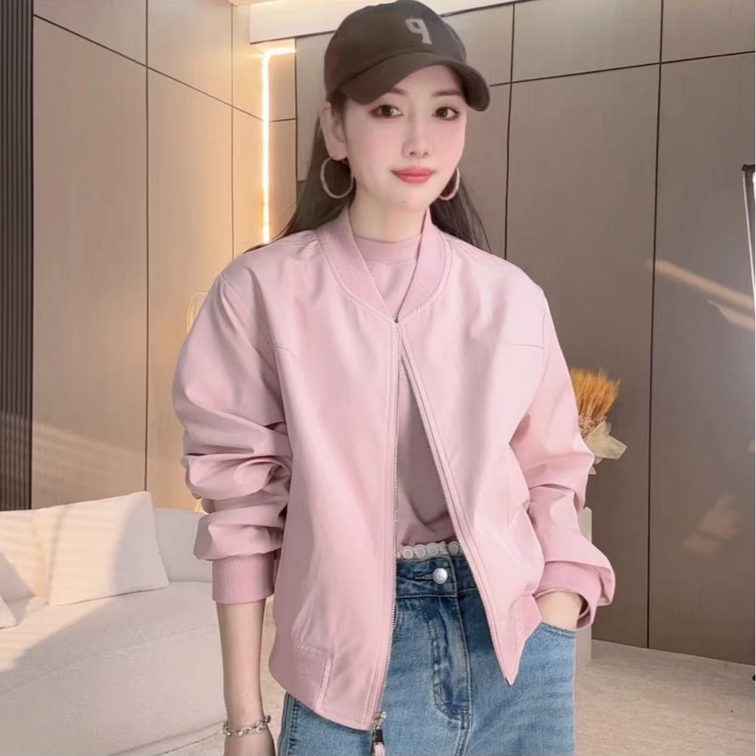 宽松休闲短款小个子棒球服美式外套女春秋春季新款夹克时尚上衣潮