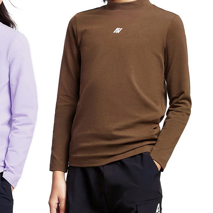 【加厚打底】男女童中领长袖针织衫T恤秋冬新款安奈儿童装