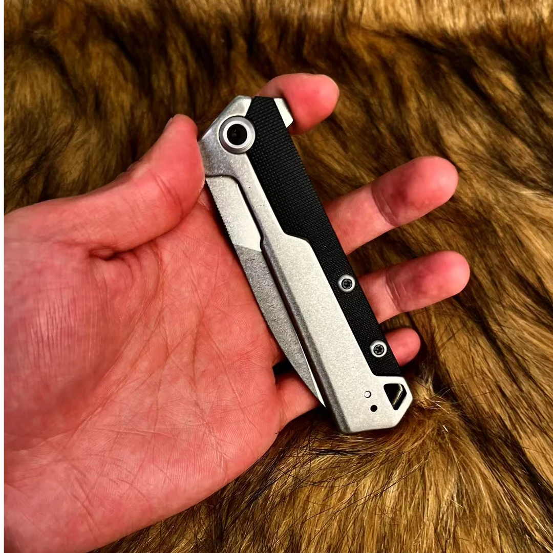 【战术版本】雷沙辐射M390+TC4军工钛石洗手工刀