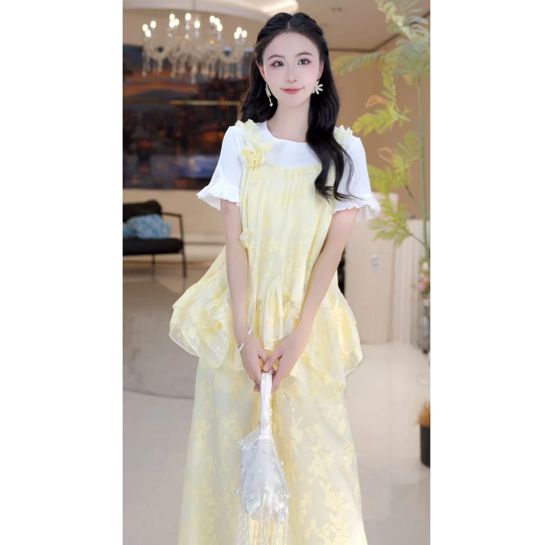 时尚花朵印花短裙长裤套装814754+814755+814756+814757