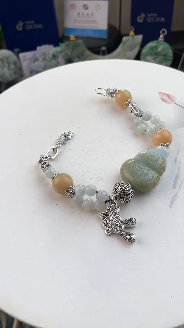 未镶嵌手链翡翠手工定制默认微瑕主播介绍为准