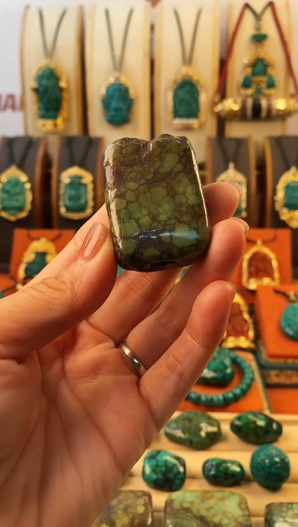 未镶嵌绿松石.网花单颗  43g