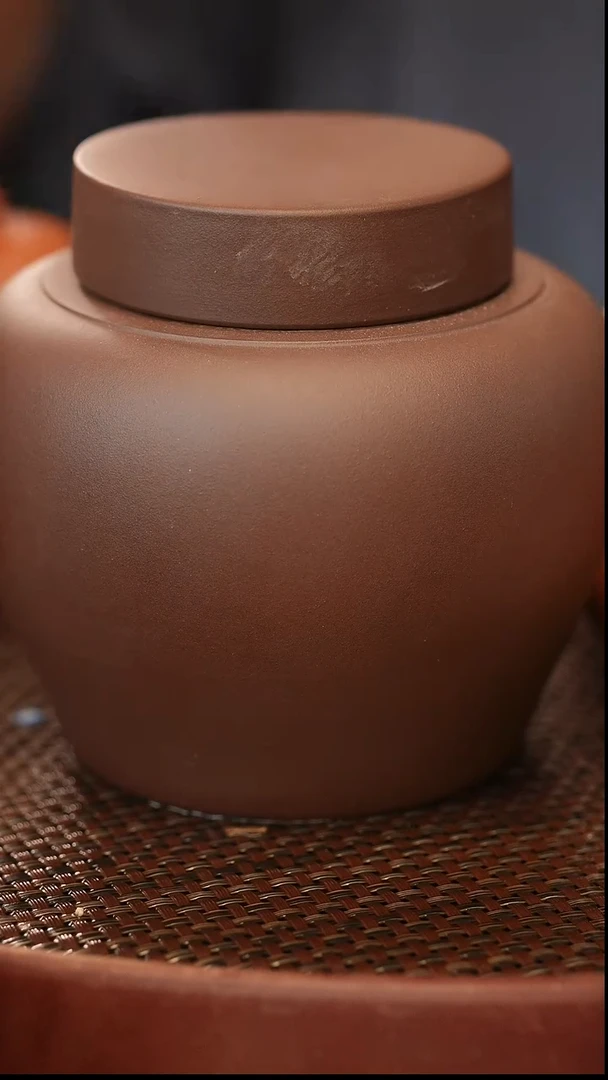 茶壶紫砂原矿手工制作茶叶罐