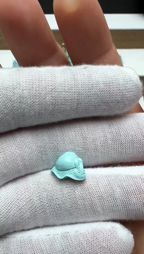 【闪购商品】绿松石蜗牛未镶嵌左右9.1前后14.8高8.7