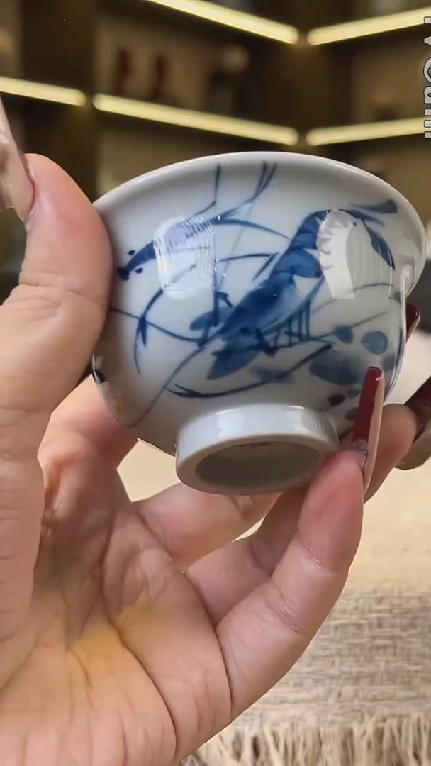 瓷片景德镇毛仔柴窑杯