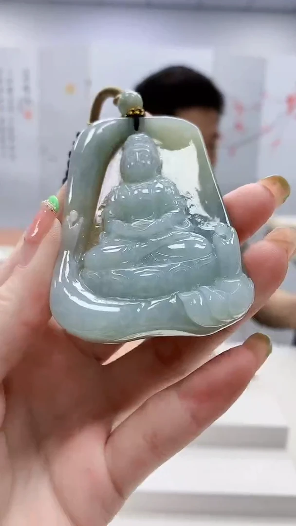 未镶嵌定制翡翠4917ry-毛货挂件2