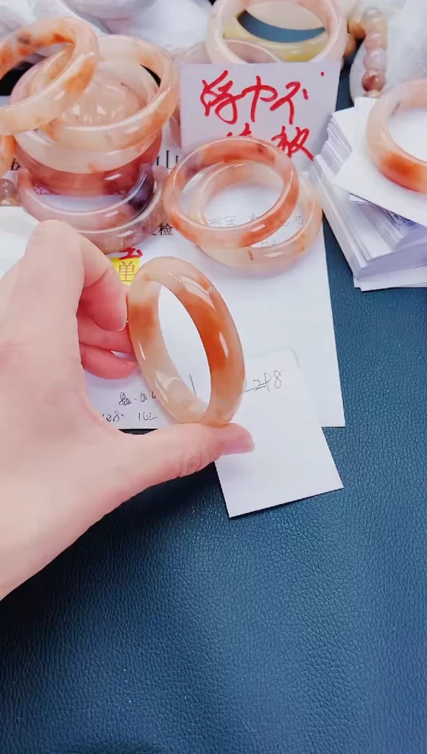 【闪购商品】石英质玉手镯未镶嵌L298-56-57