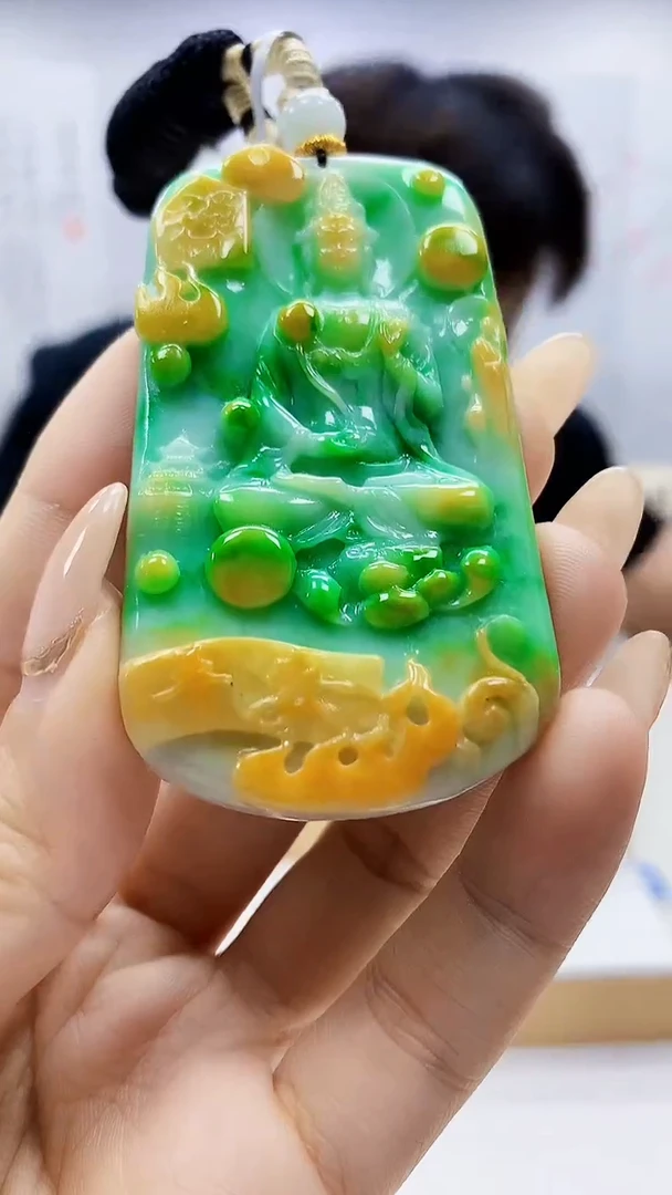未镶嵌定制翡翠5145ty-毛货挂件16