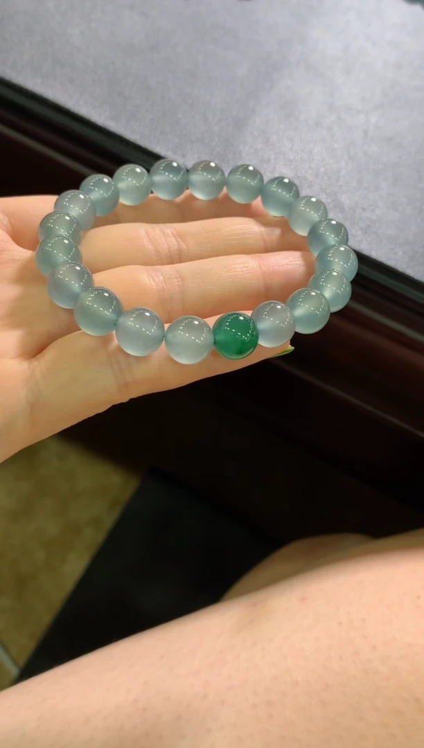 翡翠未镶嵌颈饰J**e0029801711（整串版婷自留）