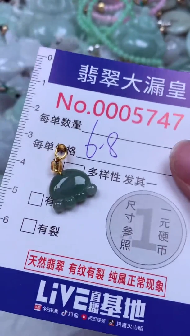 吊坠(不含链)未镶嵌翡翠5747