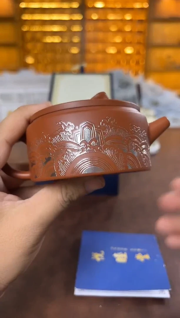 瓷片花溪陶瓷00000紫砂汉瓦壶