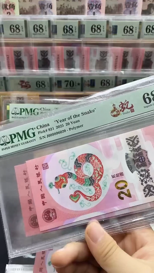 塑料蛇钞圆梦号68分，单张