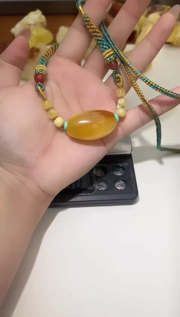 裸石琥珀未镶嵌琥珀蜜蜡吊坠