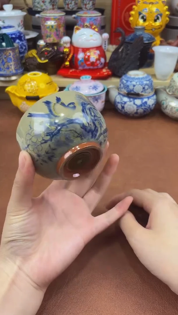 陶瓷茶具摆件旅行套组