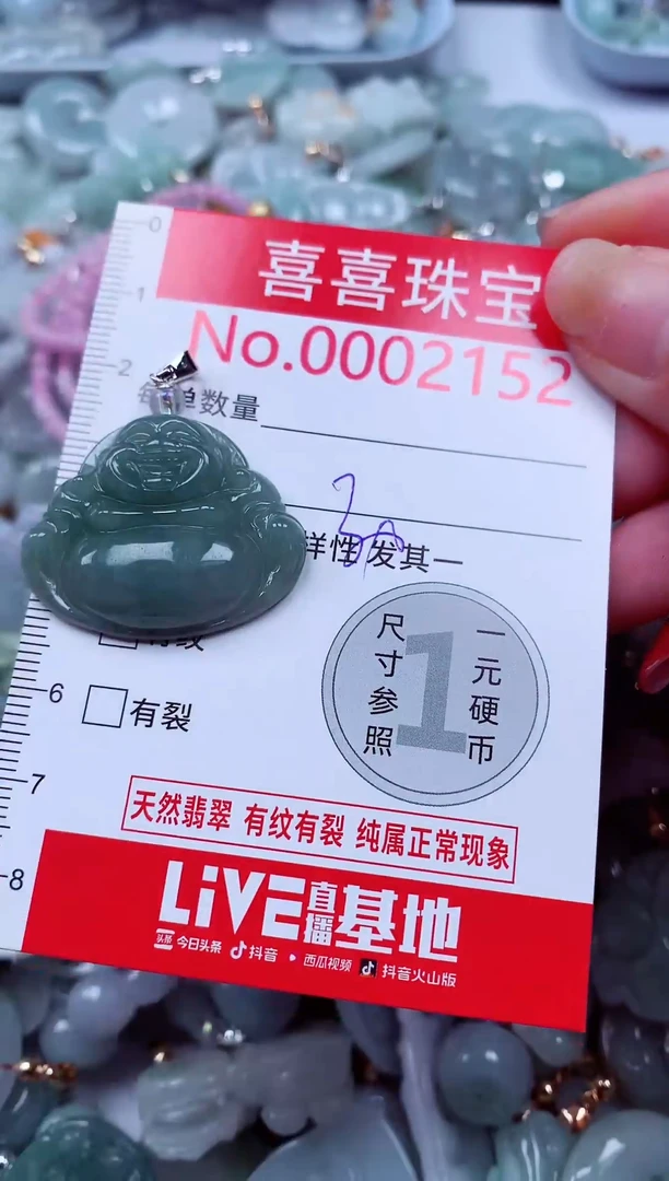 吊坠(不含链)未镶嵌翡翠2152