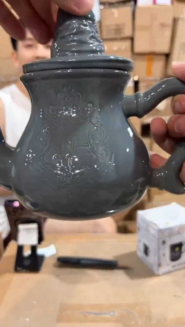 瓷片原盒分院帽茶壶