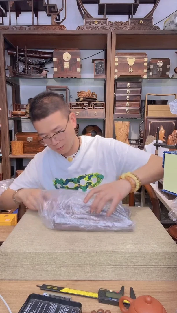 乌木类书架676蛇纹木筷子一双