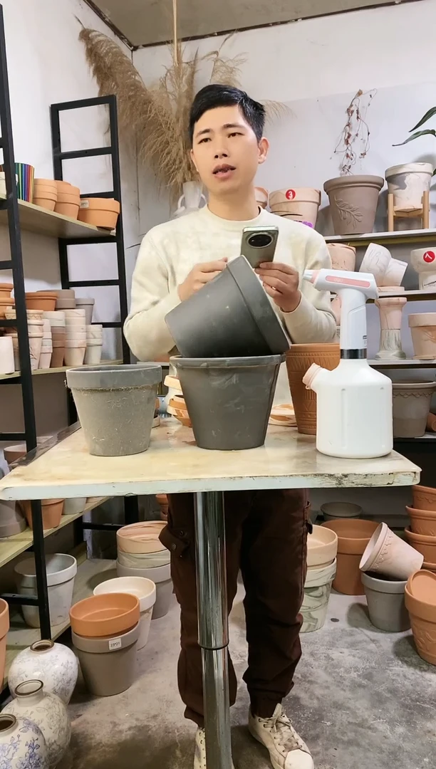 【闪购商品】红陶黑陶3组合 3盆无托