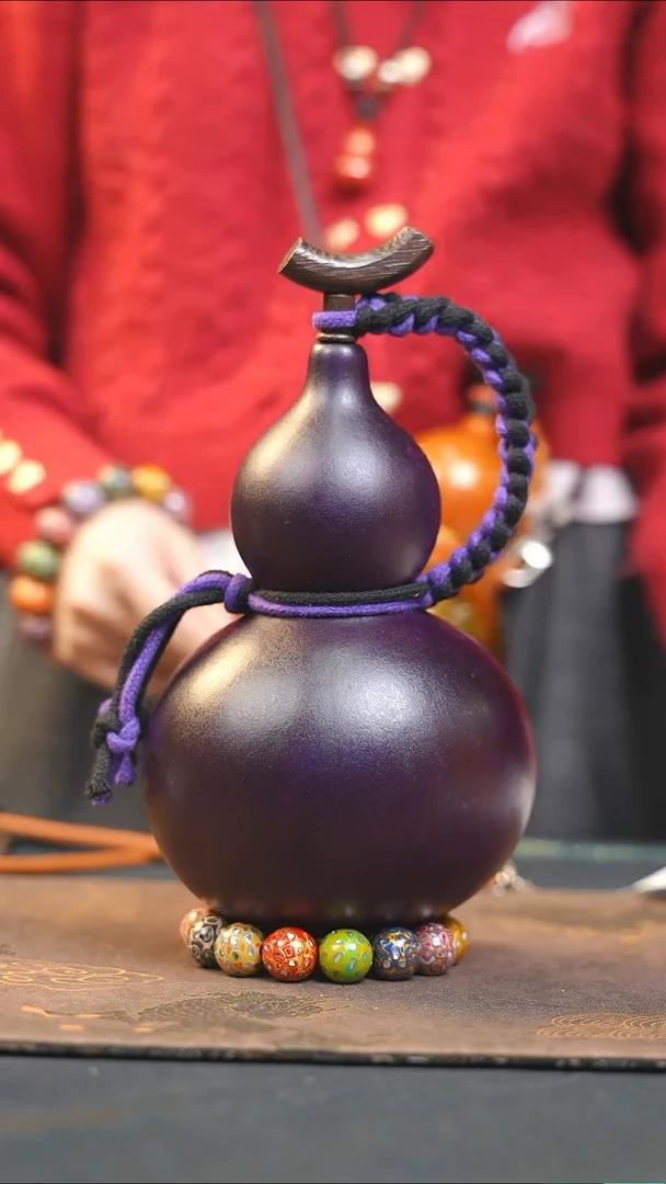 【闪购商品】WY232大漆酒葫芦不包手串及旋转底座