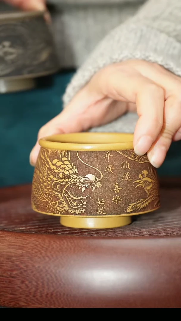 茶杯紫砂紫砂主人杯福利放漏