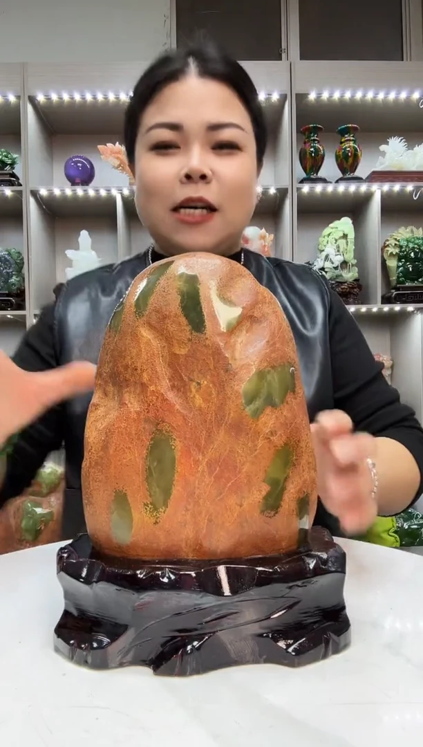 石材天然石材家居摆件办公室客厅玄关高档摆件