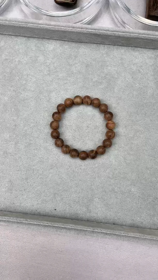 【闪购商品】沉香手串1.1柬埔寨单圈10.4克