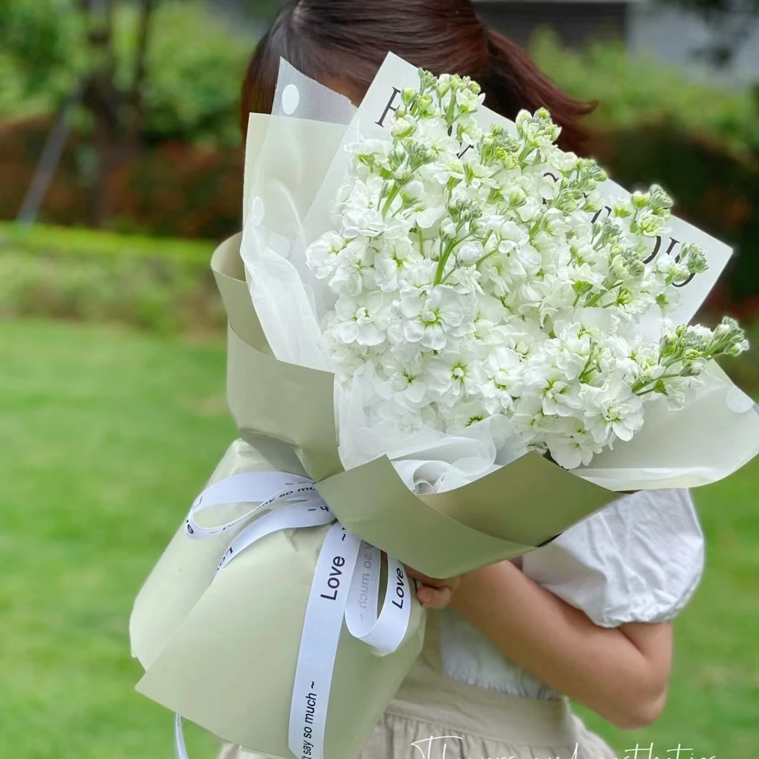 【白紫罗兰花束】支持自提送女朋友闺蜜老婆礼物花束生日鲜花同城配送