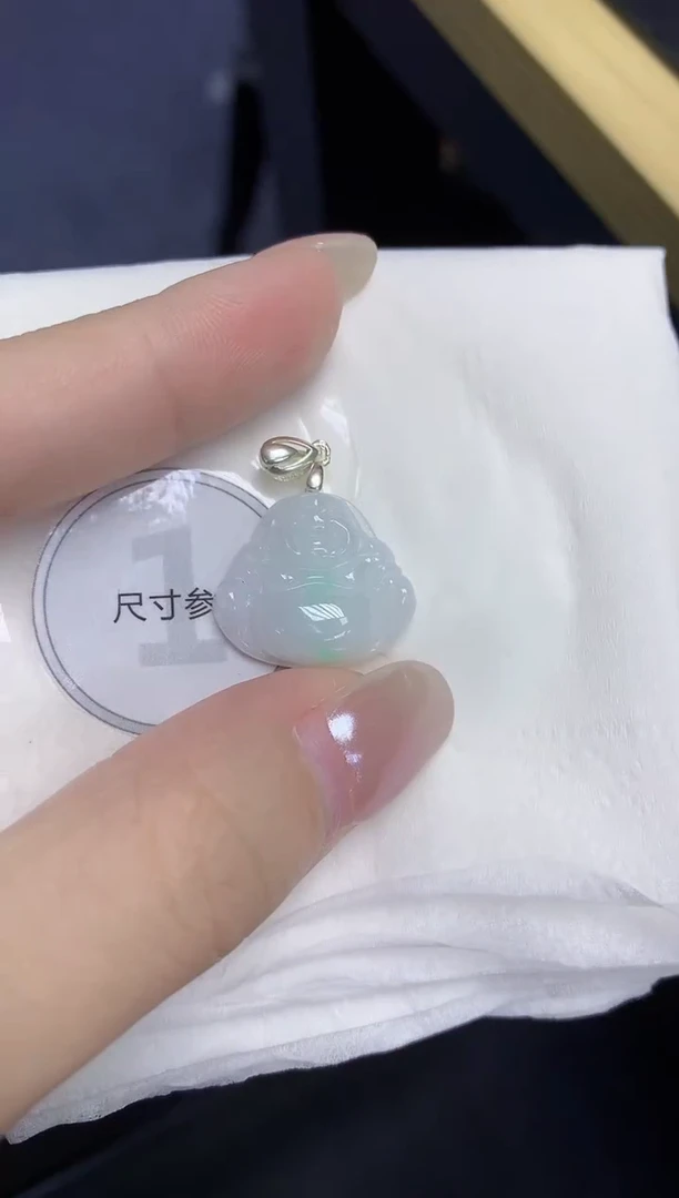 颈饰未镶嵌翡翠天然缅甸翡翠A货百元以上9元证书费自理
