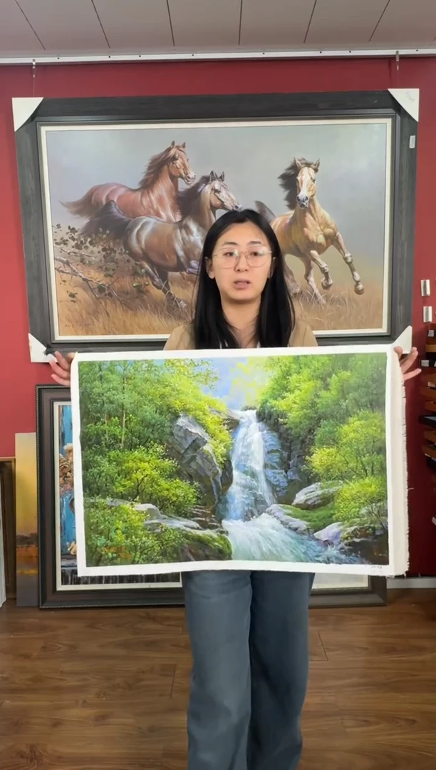 油画【69号】约50*70cm丨朝鲜原创纯手绘孤品油画丨顺丰包邮