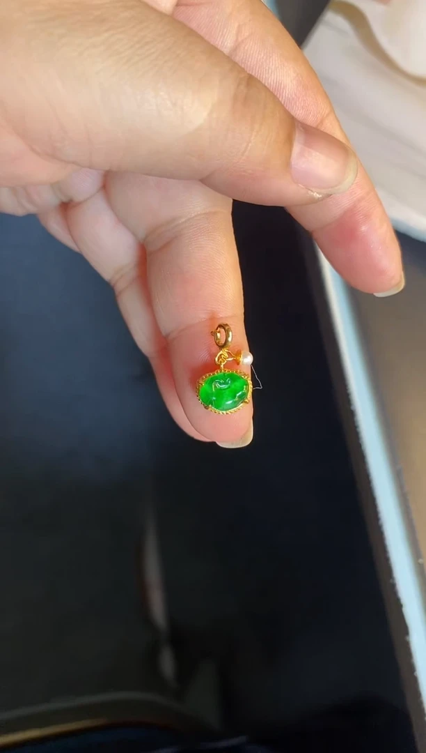 吊坠(不含链)银S925镶嵌翡翠1