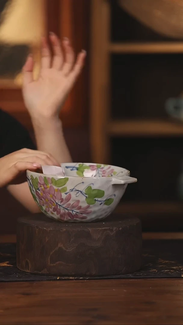 陶瓷景德镇高温釉下手绘陶瓷105