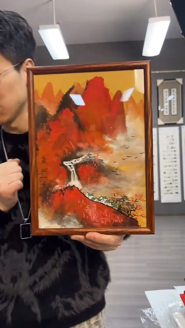 【闪购商品】国画73号李庆幸老师绘画摆台