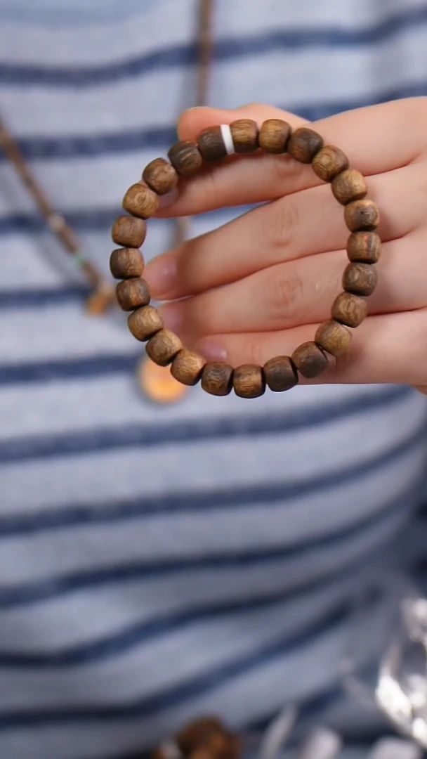 手串沉香S250537乌身心