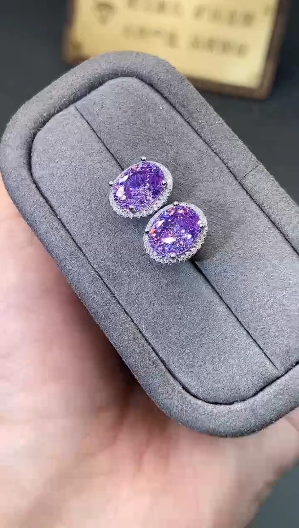 银S925镶嵌耳饰碧玺.........