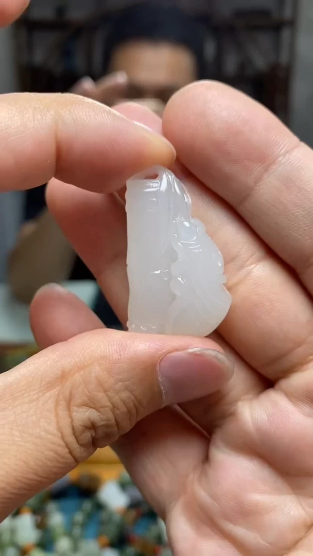 和田玉未镶嵌颈饰107