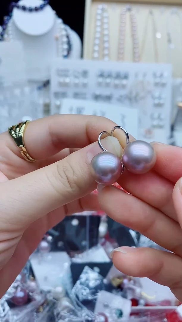 未镶嵌耳饰淡水珍珠耳钉多样性发其一