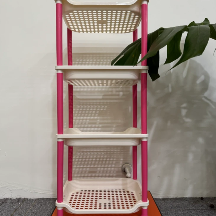 四层方形置物架简易型（颜色随机）