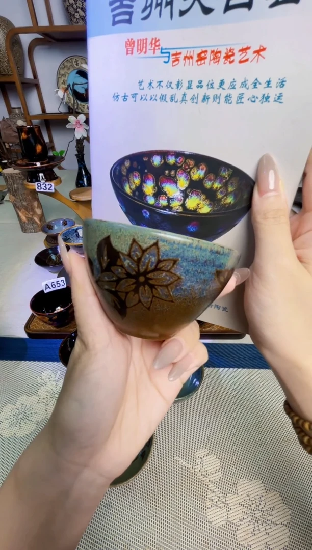 厚****6【特价剪纸贴花】非遗大师手工高温瓷特价款