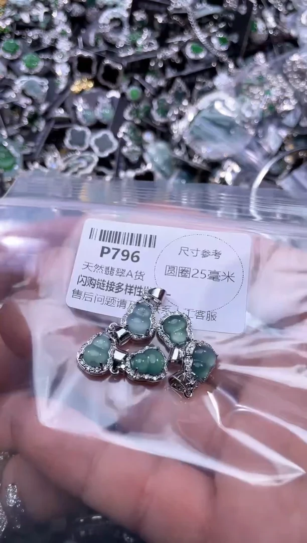 【闪购商品】翡翠颈饰未镶嵌P796多样性发其一
