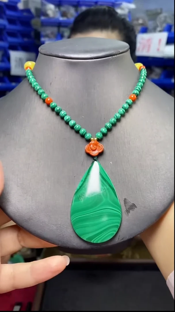 未镶嵌孔雀石颈饰G14281