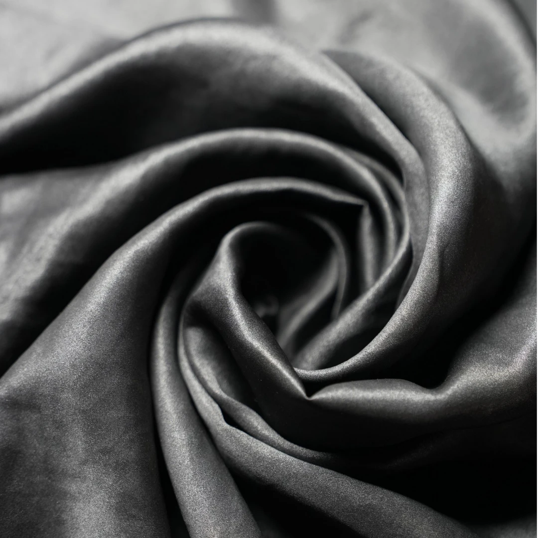 非遗香云纱 三年素平缎平板 【幅宽110 30姆咪】