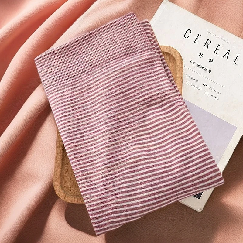 女式【2条装】条纹美体秋裤