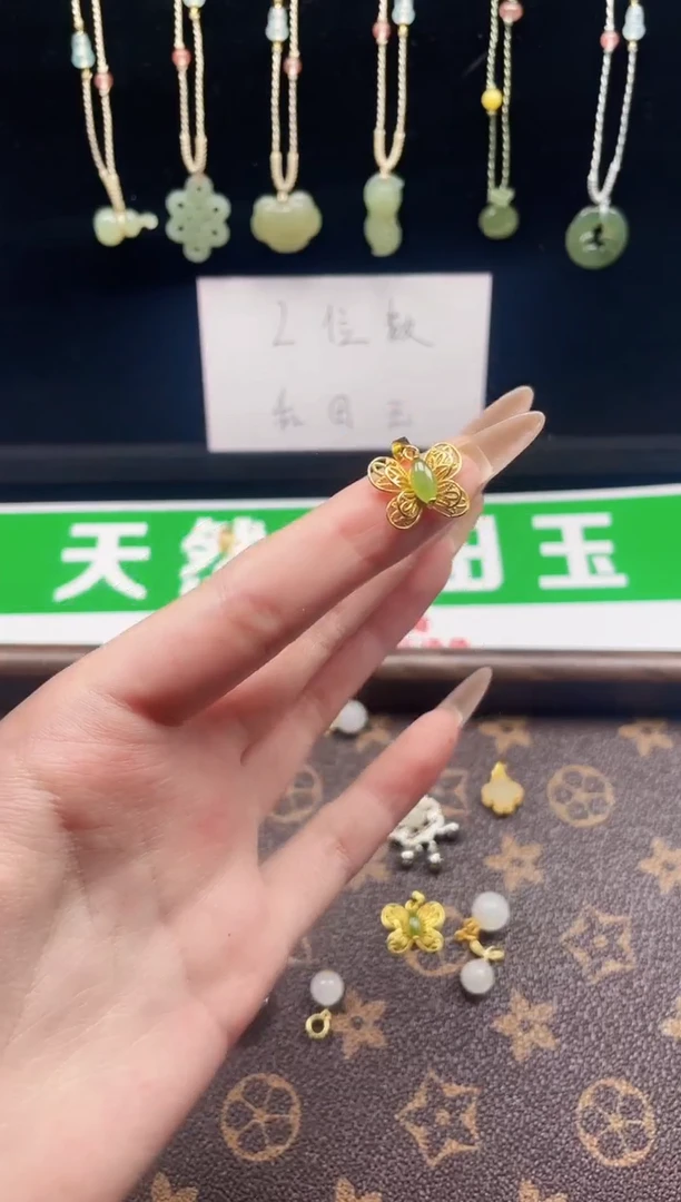 吊坠(不含链)银S925镶嵌和田玉61-