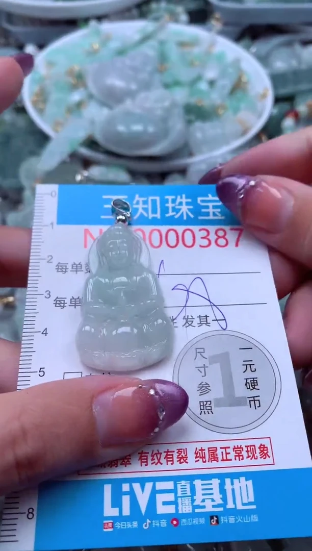 翡翠未镶嵌吊坠(不含链)387