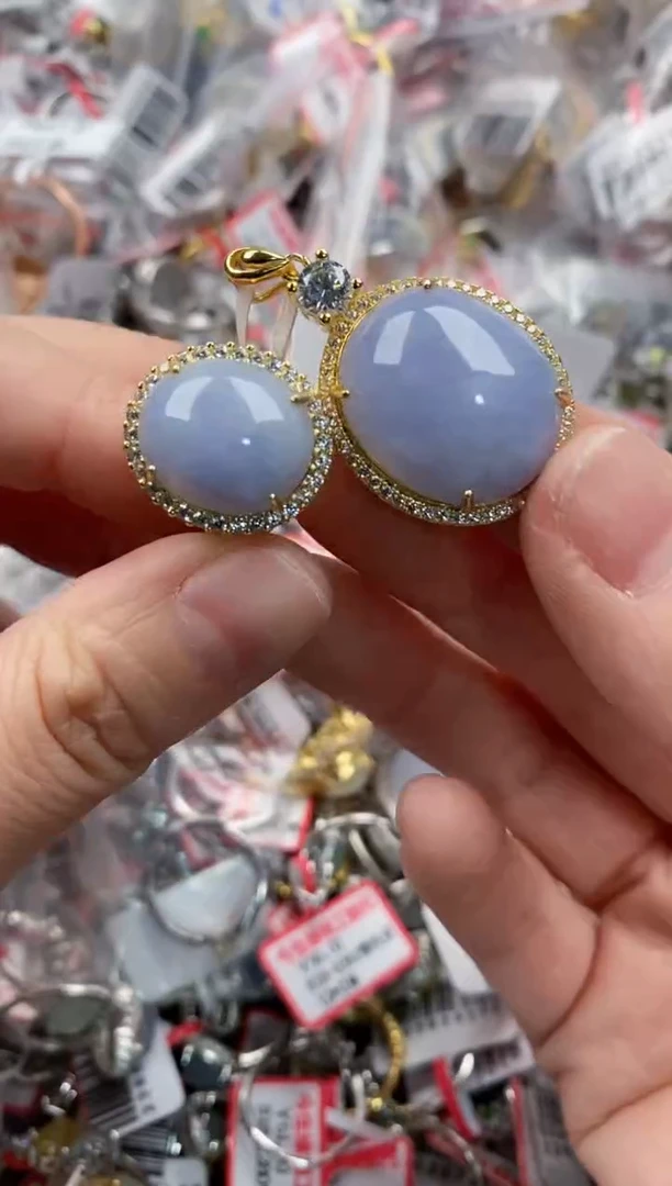 银S925镶嵌戒指翡翠333----8