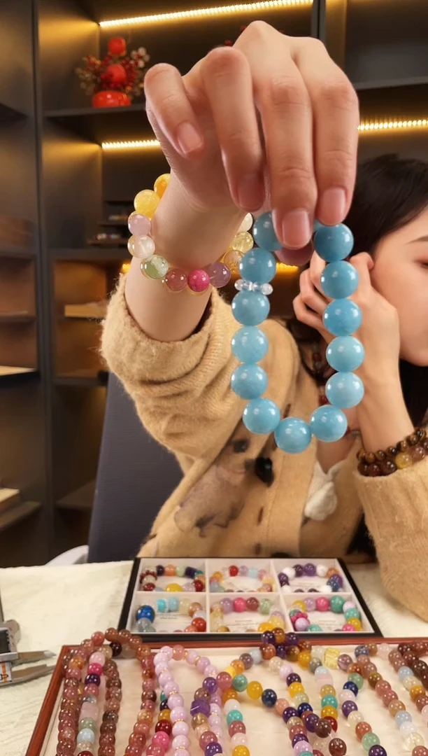 未镶嵌手链水晶海纹石手串