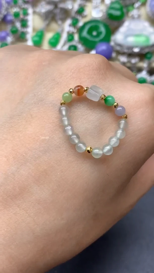 18K金镶嵌戒指翡翠173-中国好珍宝